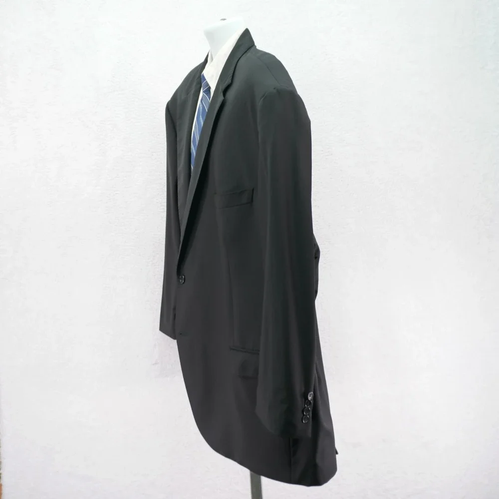 Pronto Uomo Signature Italy Black Super‎ 120s Wool Blazer 56L / Slim Fit 58L